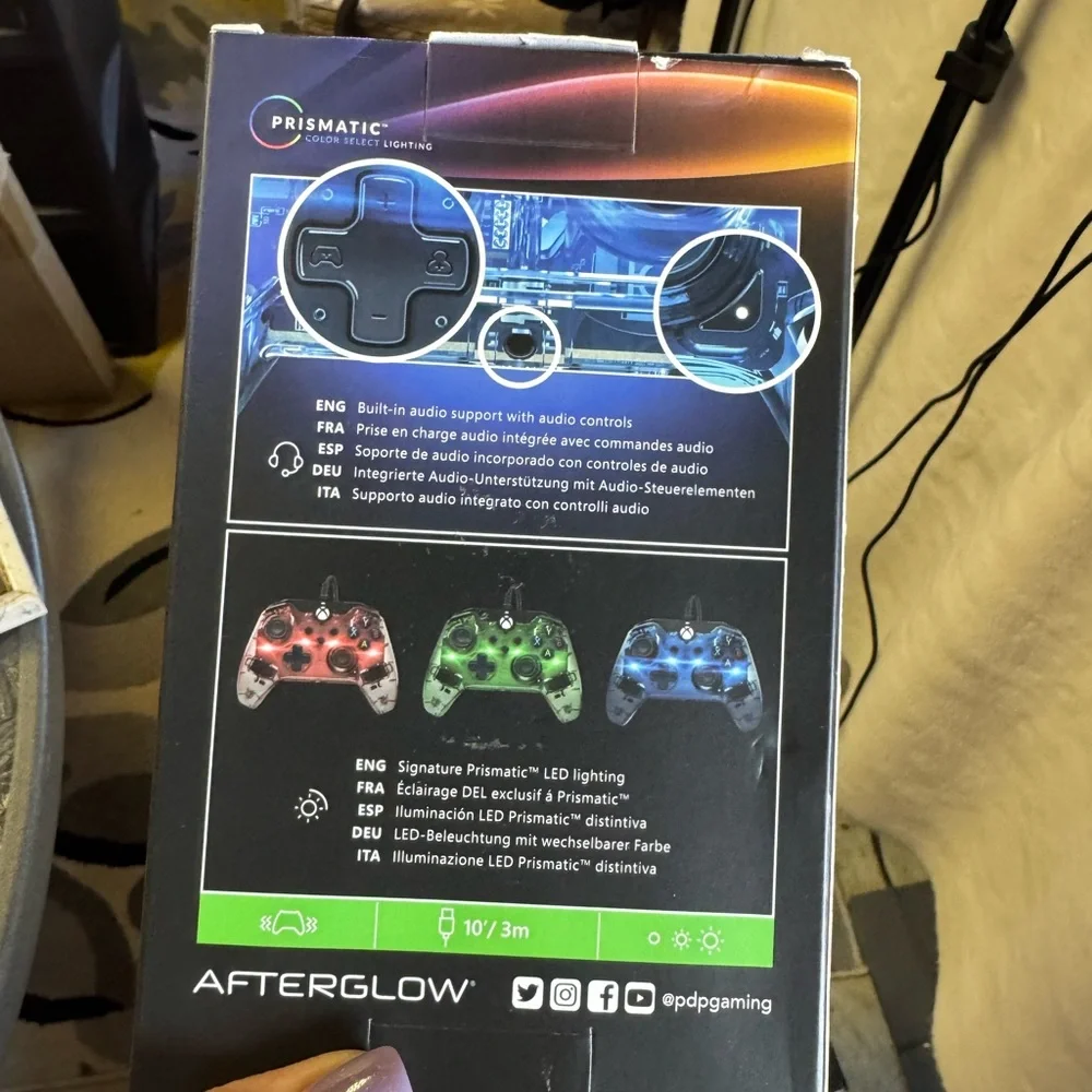 Afterglow App Enabled Wired Controller for Xbox Prismatic Color Select Lighting